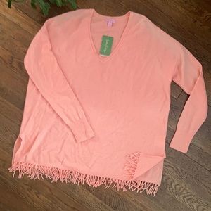 Alessandra Cashmere Tunic: Melon Glow